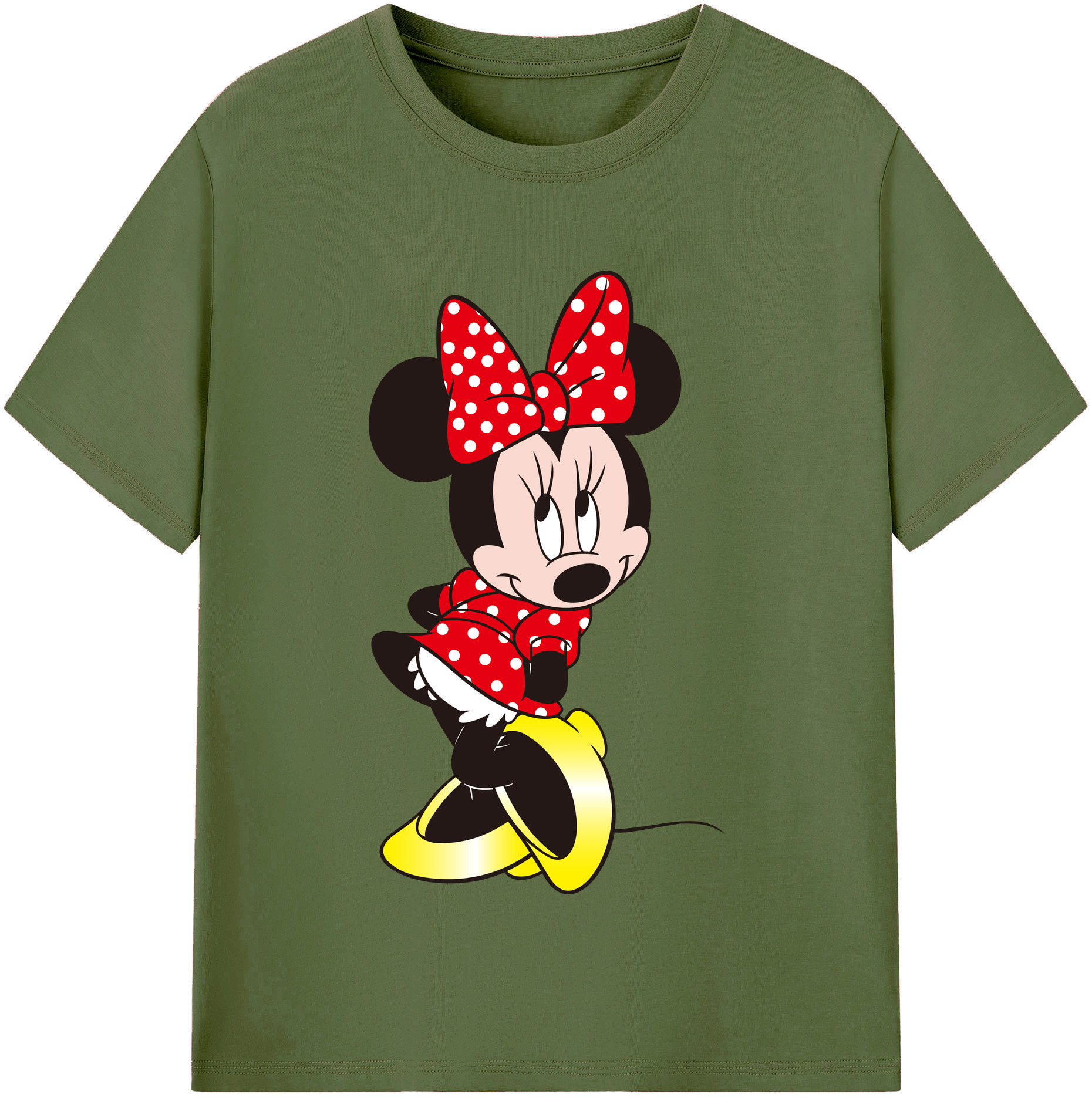 （画像用） ミッキーマウス Mickey Mouse 綿100％半袖Tシャツ（フロントプリント）